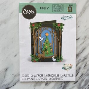 Sizzix Christmas Shadow Box Thinlets Die Set Courtney Chilson